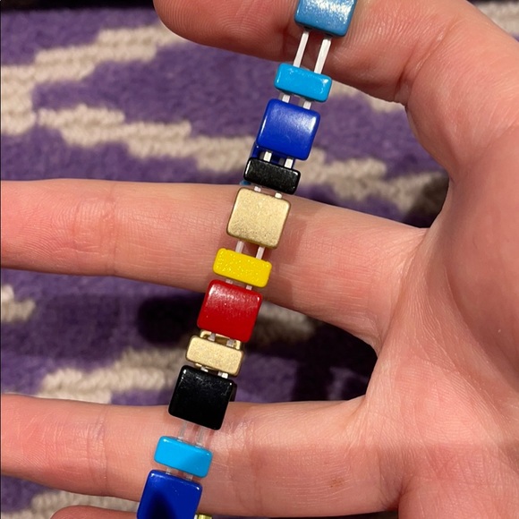 Rainbow beaded bracelet - Picture 3 of 4